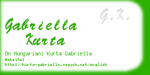 gabriella kurta business card